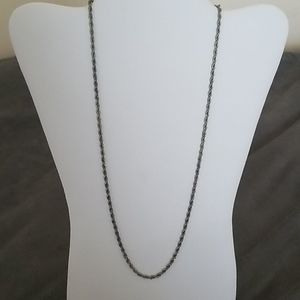 Twisted Silvertone Chain